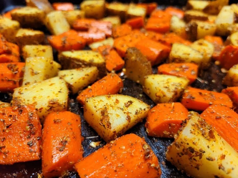 Oven Roasted Potatoes & Carrots
