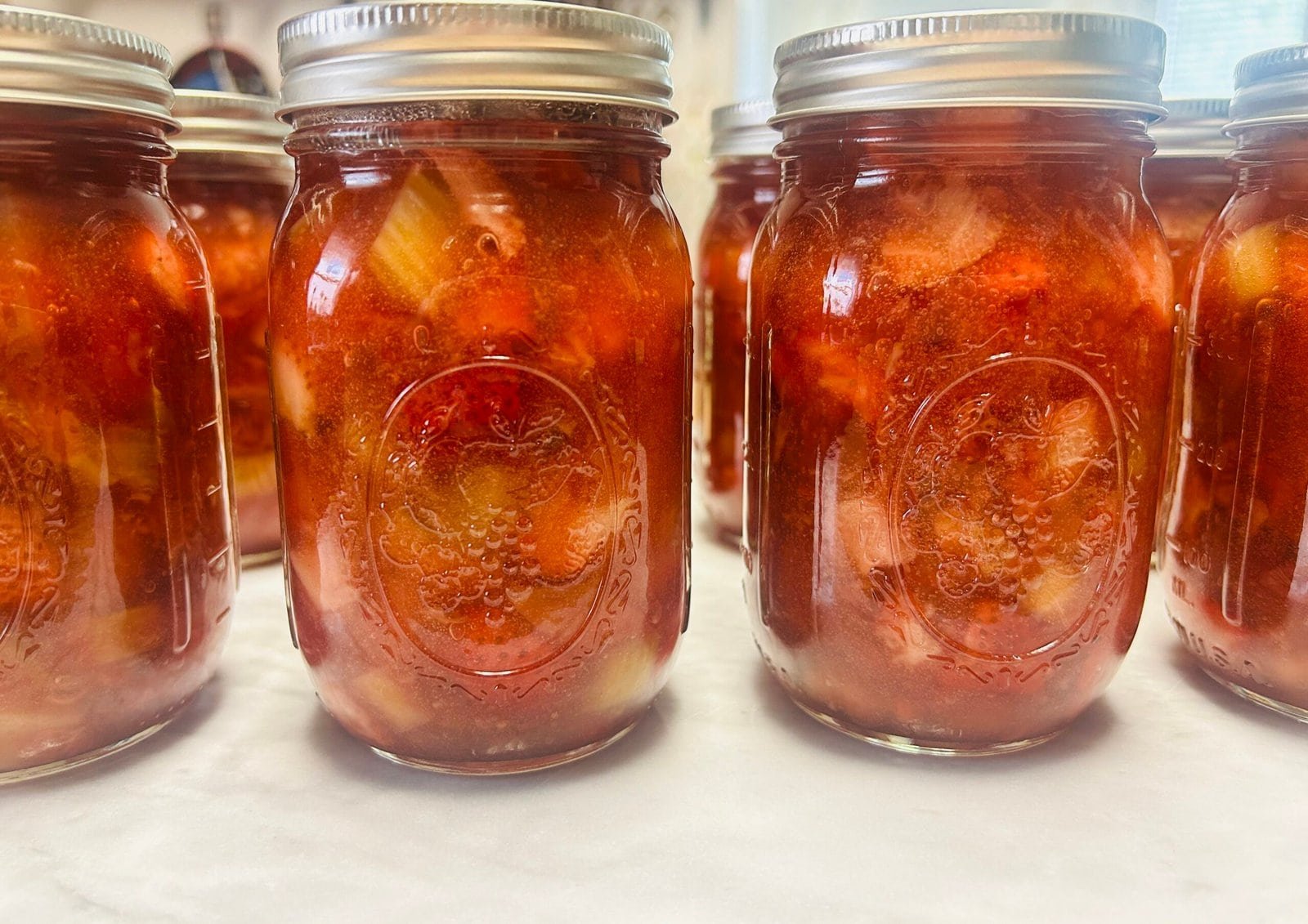 Canning Strawberry Rhubarb Pie Filling