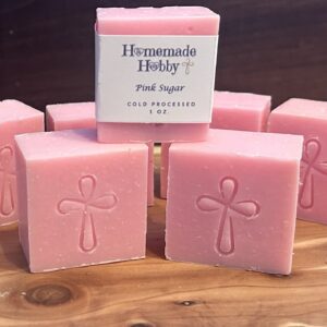 Pink Sugar Soap Cube