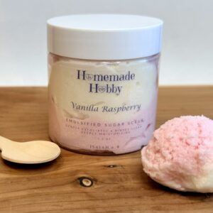 Vanilla Raspberry Emulsified Sugar Scrub