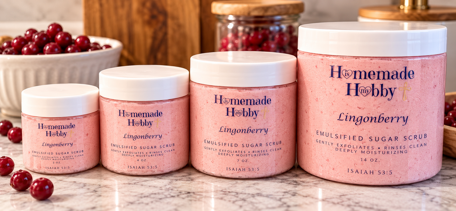 Lingonberry Emulsified Sugar Scrub - Image 4