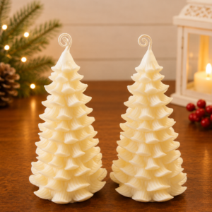 White Christmas Tree Candles
