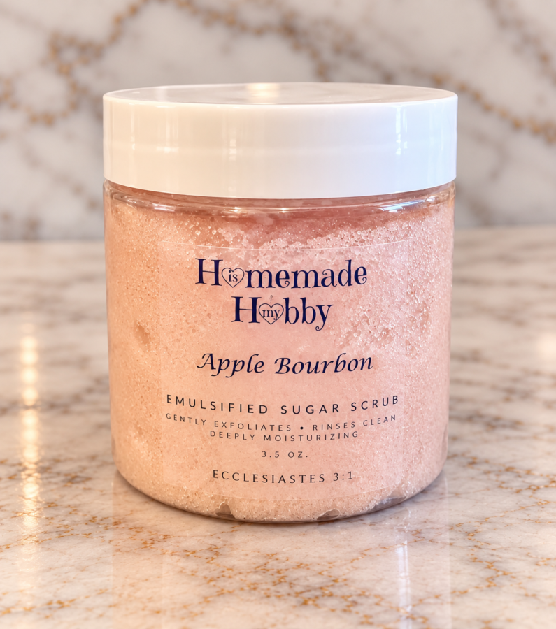 Apple Bourbon Emulsified Sugar Scrub