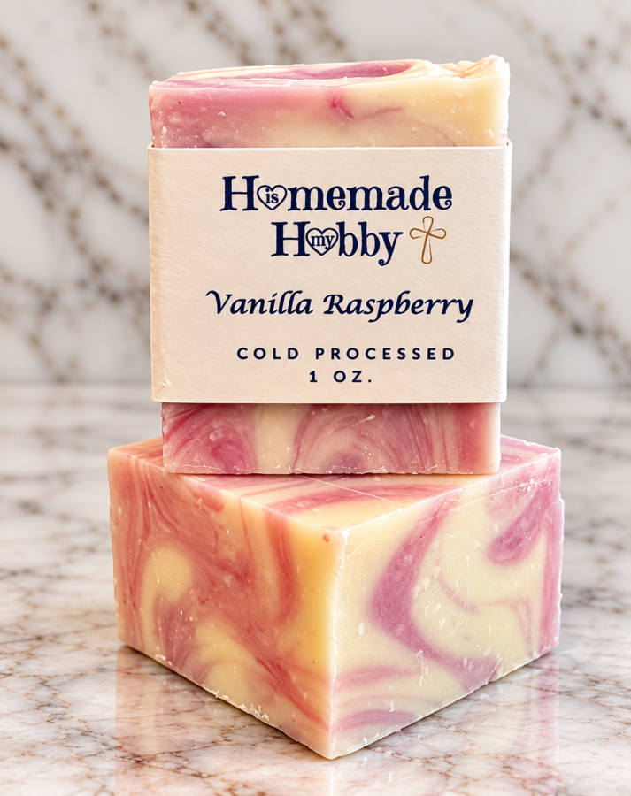 Vanilla Raspberry Soap Cube